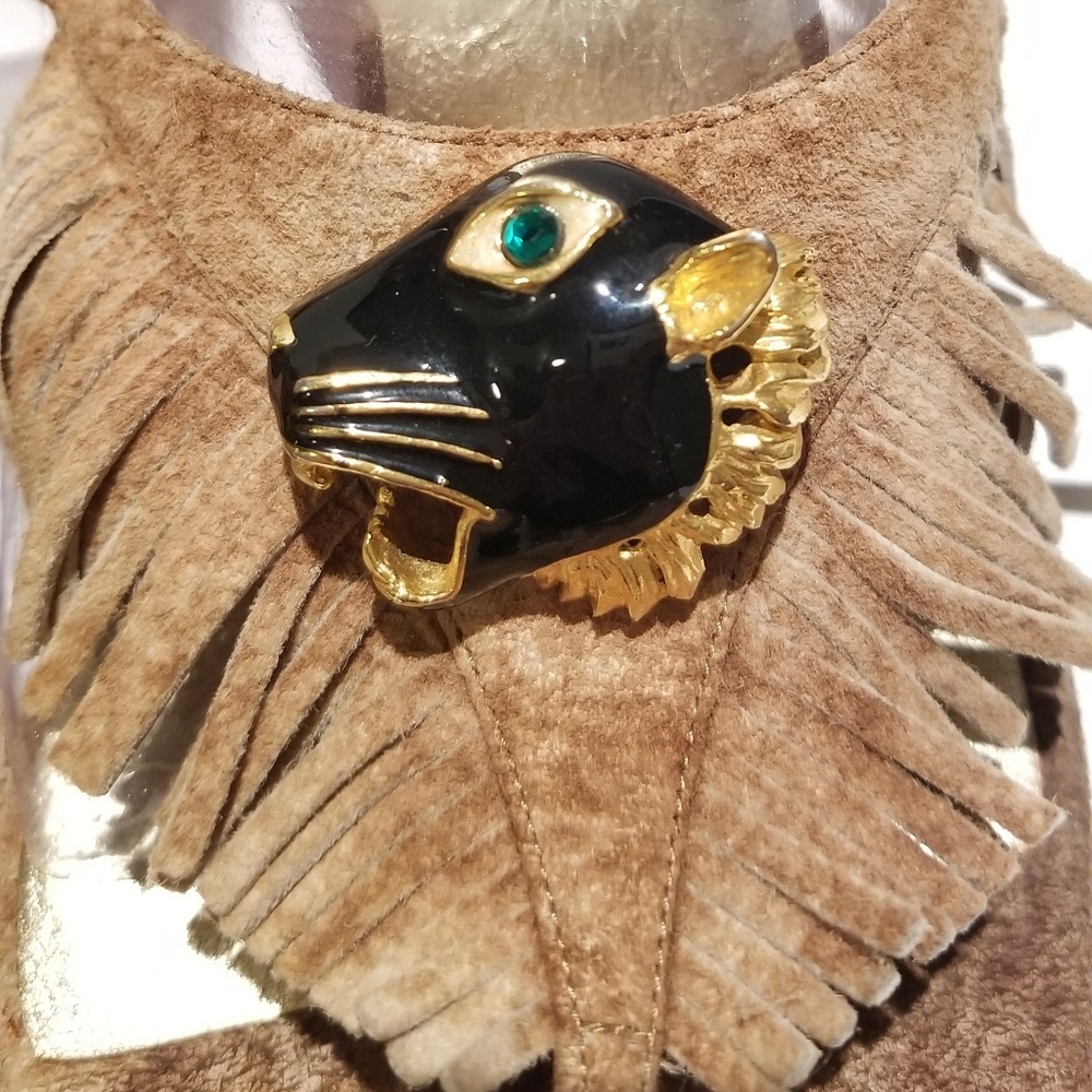 So Rare! ⭐️ Emmanuel Ungaro Suede Fringe Thong Sandals - Picture 6 of 6